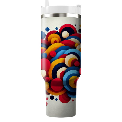 Artistic Abstract Circles  Decorative Tumblers