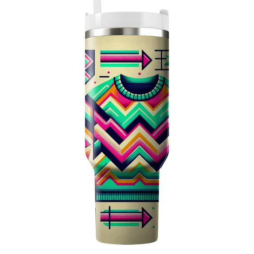 Zigzag Retro  Custom Tumblers