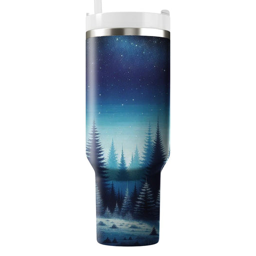 Winter Forest Twilight  Insulated Tumblers