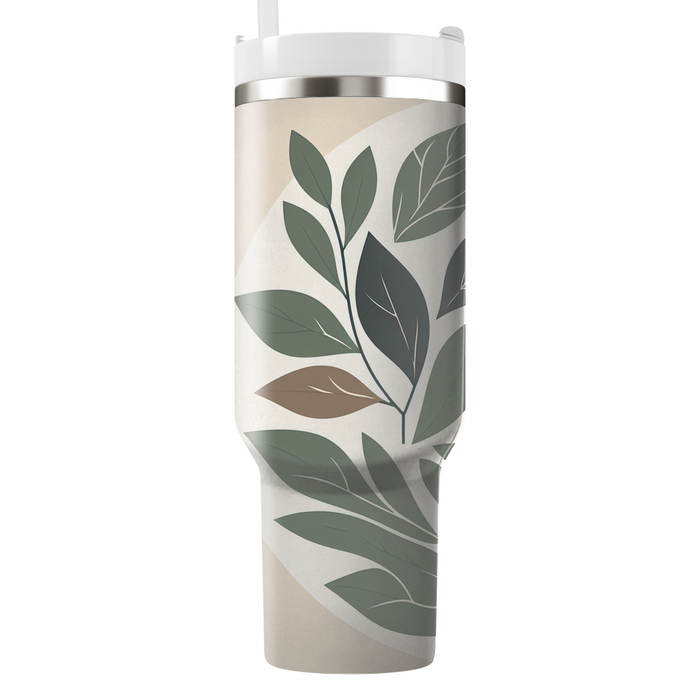 Textured Leaf Imprint  Custom Tumblers