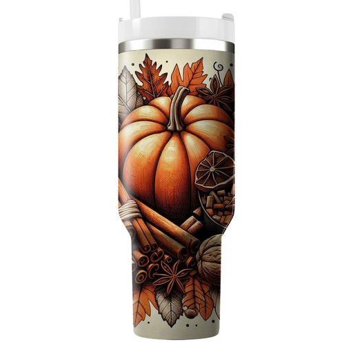 Autumn Spice And Everything Nice Tumblers With Lids