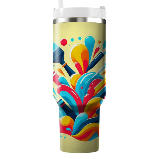 Abstract Paint Splash  Tumblers With Lids