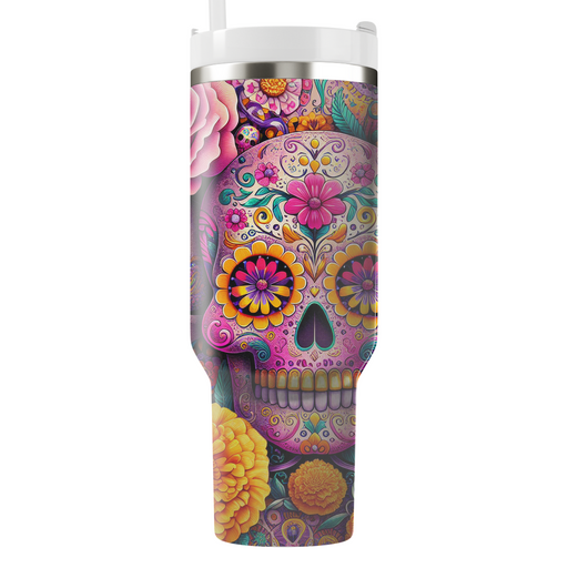 Vibrant Colors - A Day Of The Dead  Decorative Tumblers