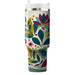 Retro Floral Fusion  Tumblers With Lids