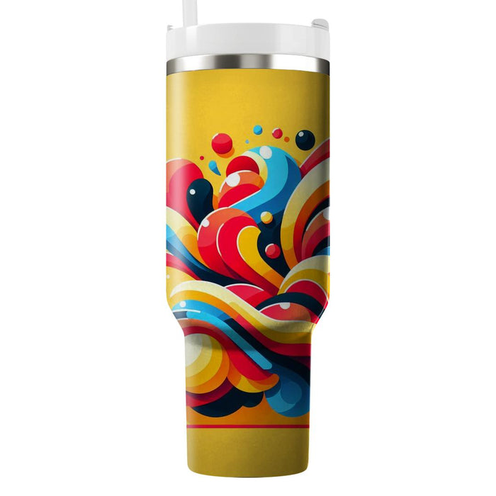 Bold Burst Of Colors  Custom Tumblers