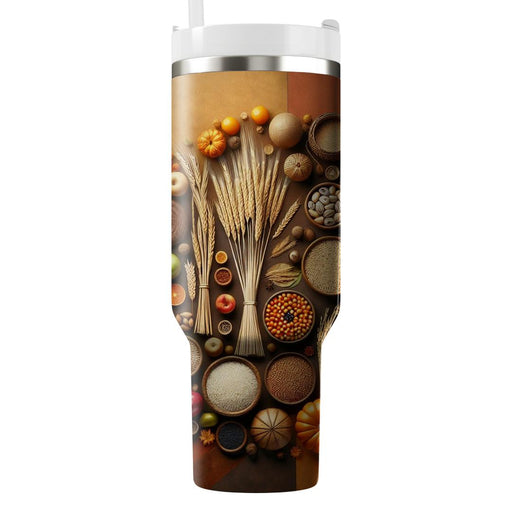 Fusion Of Cultures - Harvest Festival  Decorative Tumblers