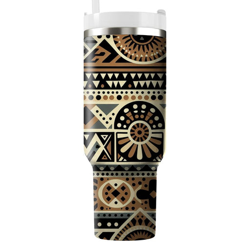 Bold African Tribal Print  Decorative Tumblers