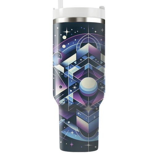 Geometric Galaxy Travel Tumblers