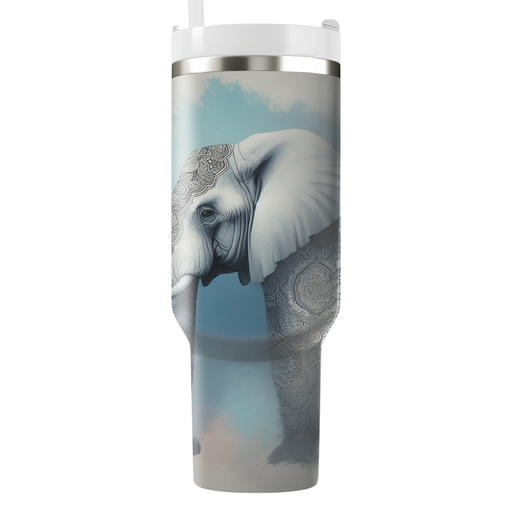 Artistic Elephant Mandala  Tumbler Cups