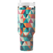 Geometric Triangle Mosaic  Personalized Tumblers