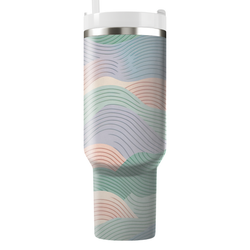 Wavy Stripe Pattern Tumbler Cups