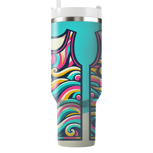 Retro Wave Neon Tank Top Custom Tumblers