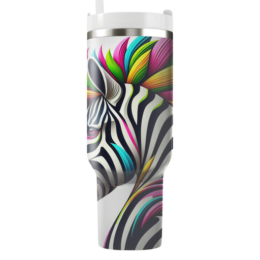 Funky Zebra Pattern  Tumbler Cups