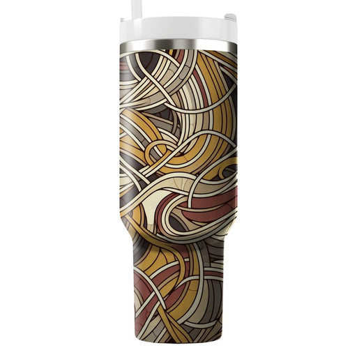 Retro Lines And Curves  Decorative Tumblers