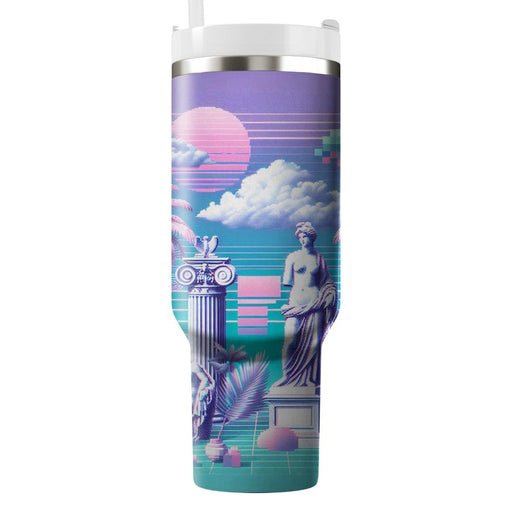 Vintage Vaporwave  Decorative Tumblers