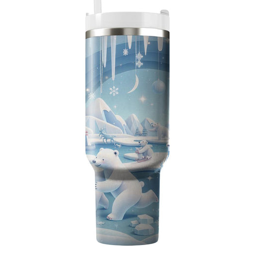 Winter Polar Paradise  Travel Tumblers