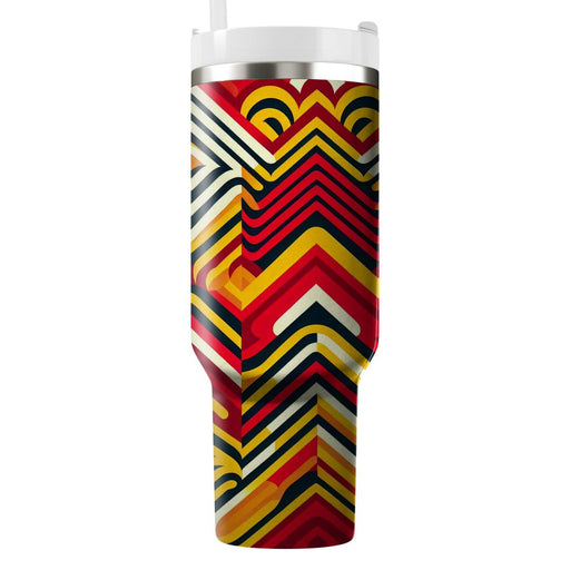 Zigzag Vibrance  Custom Tumblers