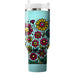 Vibrant Doodle Flowers  Decorative Tumblers