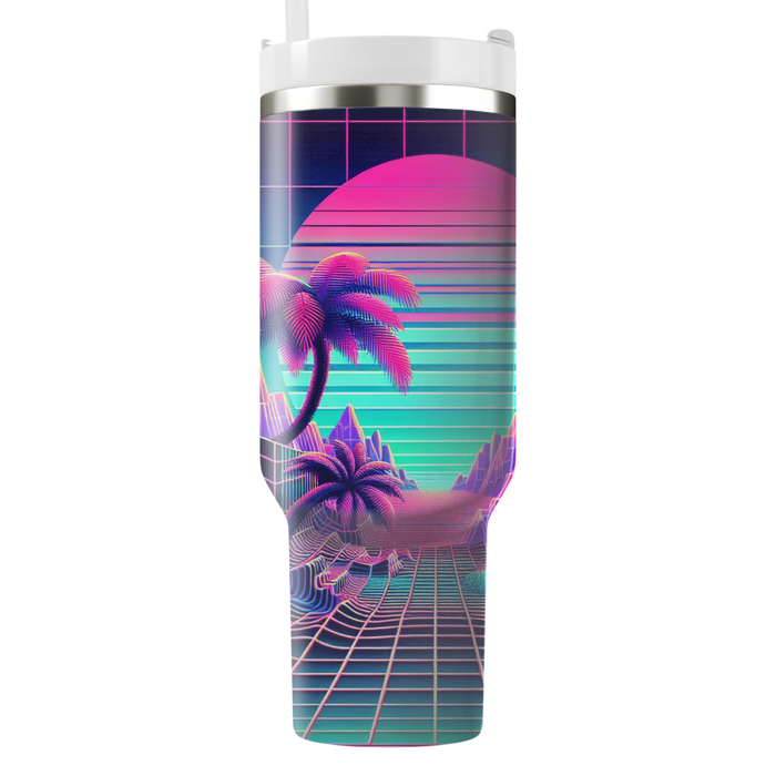 Vaporwave Odyssey  Tumbler Cups