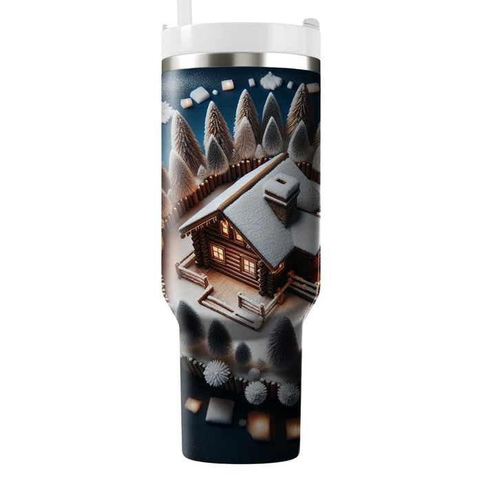 Winter Rustic Cabin Comfort  Custom Tumblers