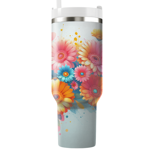 Bright Gerbera Daisies  Custom Tumblers