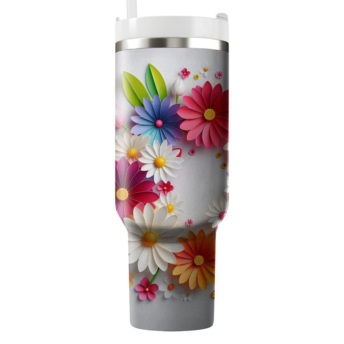 Vibrant Petal Whirl  Unique Tumblers