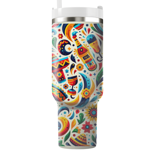 Vibrant Fiesta Patterns  Decorative Tumblers