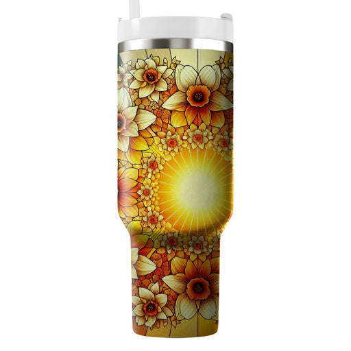 Sunset Daffodil Delight  Tumbler Cups