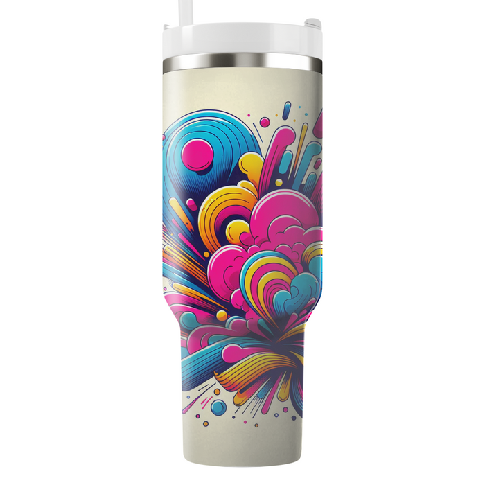 Bright Color Explosion  Tumbler Cups