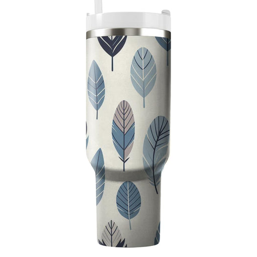 Abstract Feathers Pattern  Tumblers With Lids