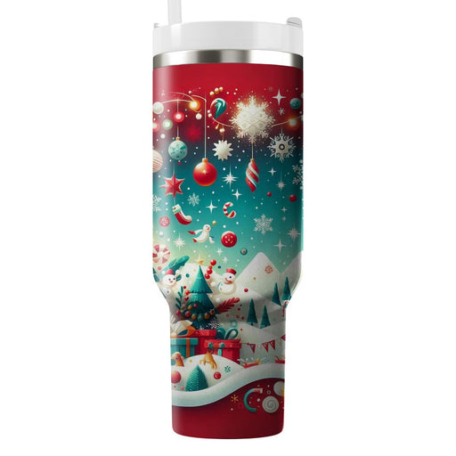 Winter Holiday Wonderland  Tumblers With Lids