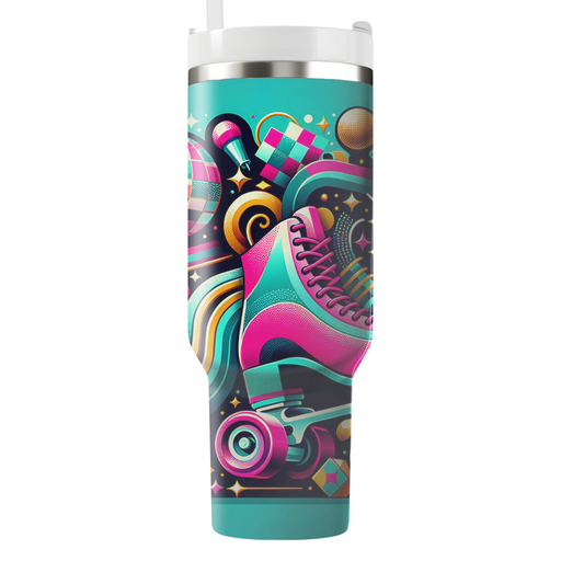 Retro Roller Disco Travel Tumblers