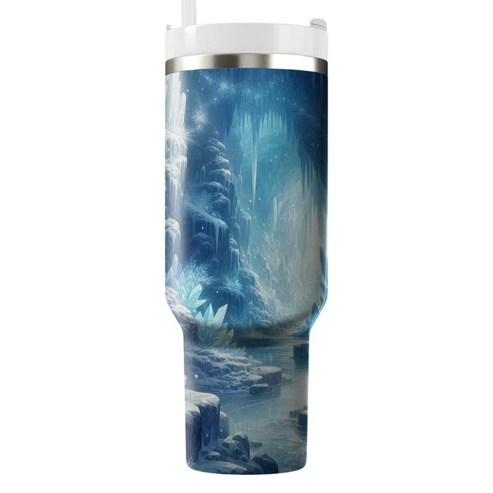 Winter Crystal Cavern  Tumblers With Lids