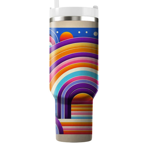 Funky Rainbow Arches  Decorative Tumblers