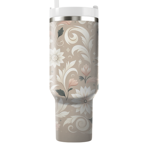 Elegant Lace Floral  Unique Tumblers