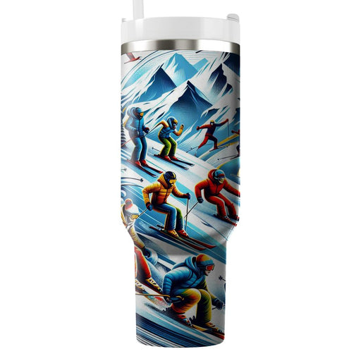 Winter Ski Resort Escape  Custom Tumblers