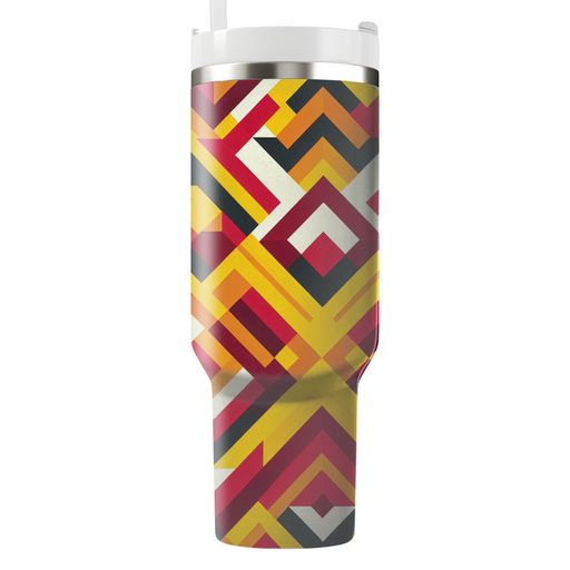 Tessellated Triangle Rhythm Custom Tumblers