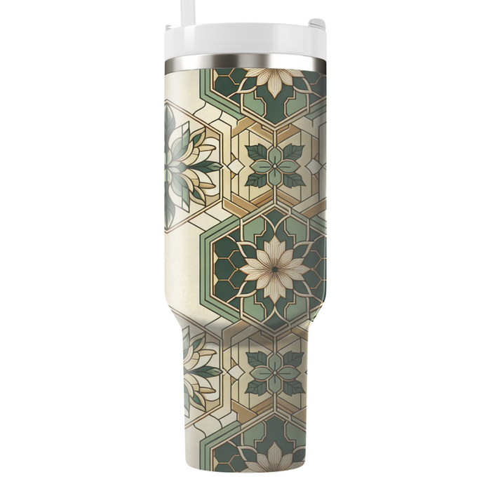 Hexagonal Garden Lattice Custom Tumblers