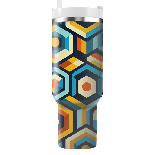 Bold Hexagonal Patterns  Custom Tumblers