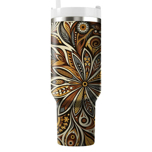 Vintage Floral Kaleidoscope  Custom Tumblers