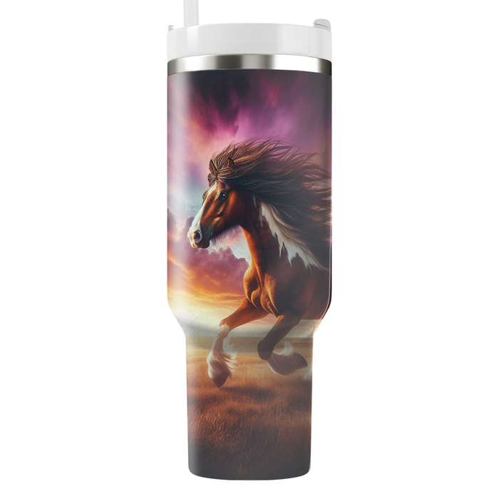 Wild Horse Freedom  Tumblers With Lids