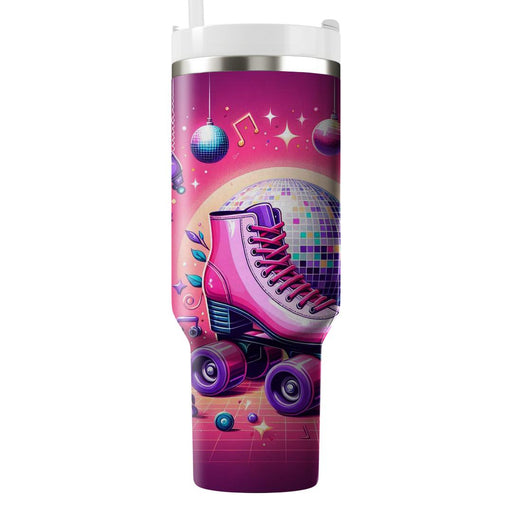 Vintage Roller Disco  Travel Tumblers