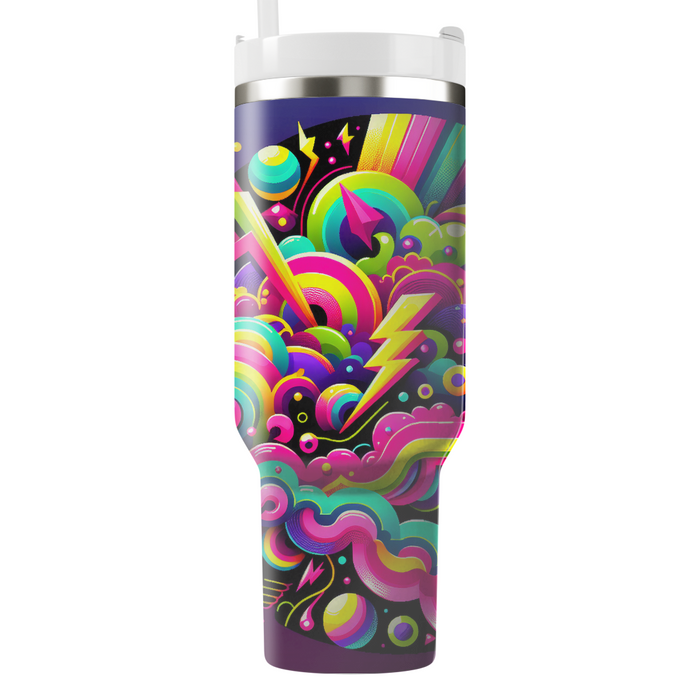 Funky 80s Color Splash Insulated Tumblers