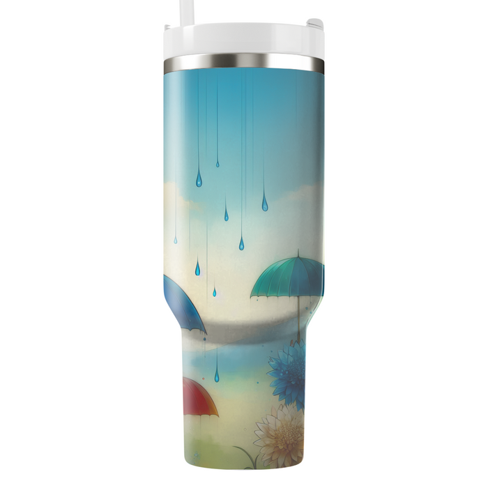 Spring Rainy Day Bliss  Custom Tumblers