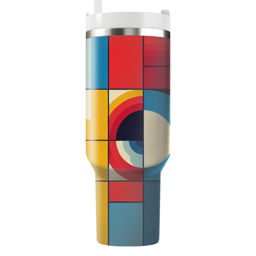 Bold Color Block Patterns Unique Tumblers