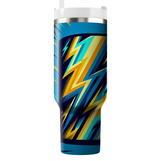 Retro Lightning Bolt  Travel Tumblers