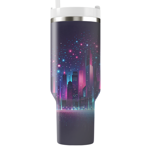 Vibrant City Lights  Personalized Tumblers