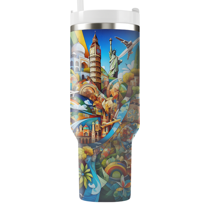 Wanderlust - World Tourism Day  Custom Tumblers