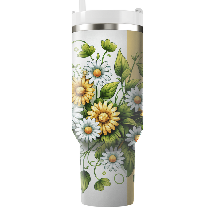 Daisy Chain Delight Travel Tumblers