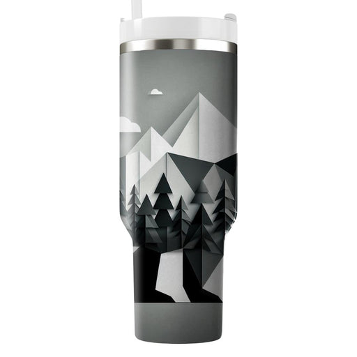 Geometric Bear Wilderness  Decorative Tumblers